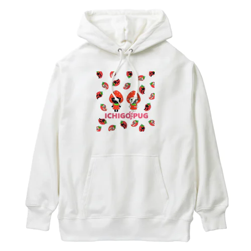 いちごちゃんパグ Heavyweight Hoodie