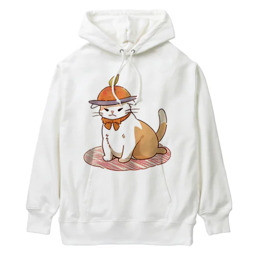 お腹ペコペコで具になっちゃったねこにゃん Heavyweight Hoodie