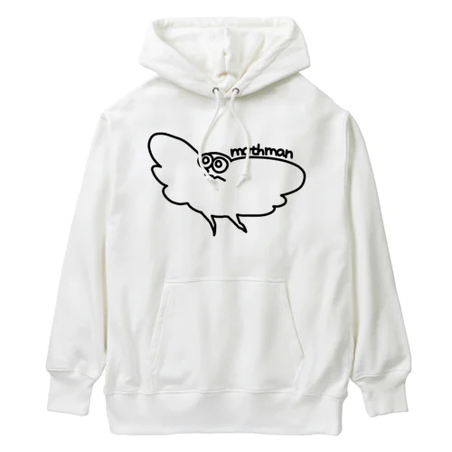 シンプルモスマン黒② Heavyweight Hoodie