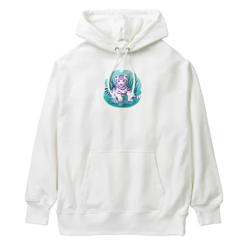 White Tiger Baby Sigi Heavyweight Hoodie