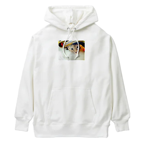 ブランケットからひょっこりニャンコ🐱 Heavyweight Hoodie