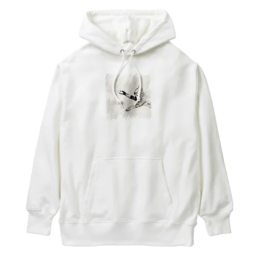 可愛い寝相のコハク Heavyweight Hoodie