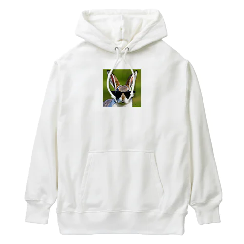 カワカッコいい　うさぎ Heavyweight Hoodie