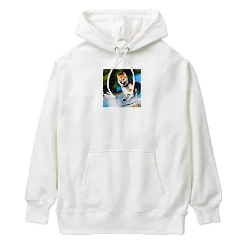 アメンボになったつもりの柴 Heavyweight Hoodie