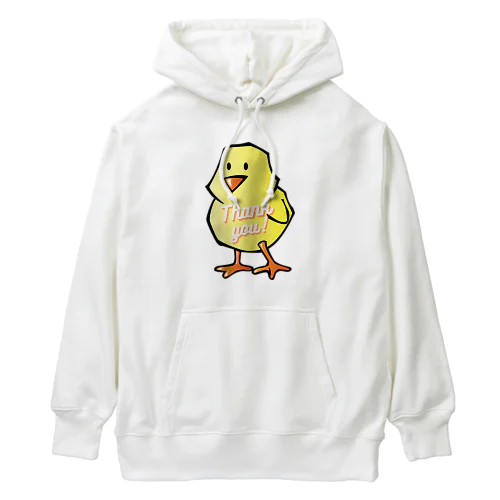 ひよこのイラストグッズ Heavyweight Hoodie