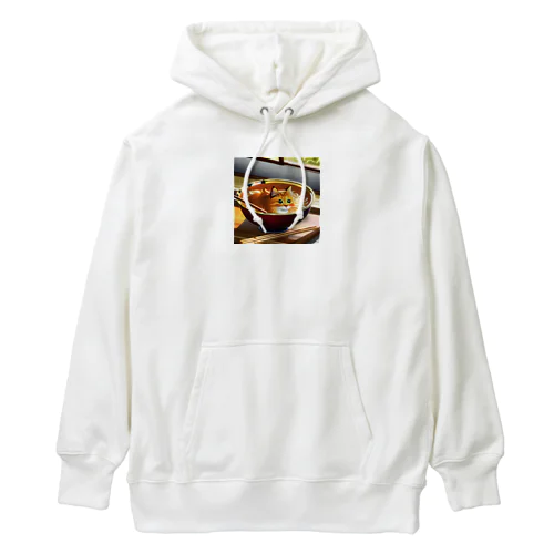 カレーうどんネコ Heavyweight Hoodie