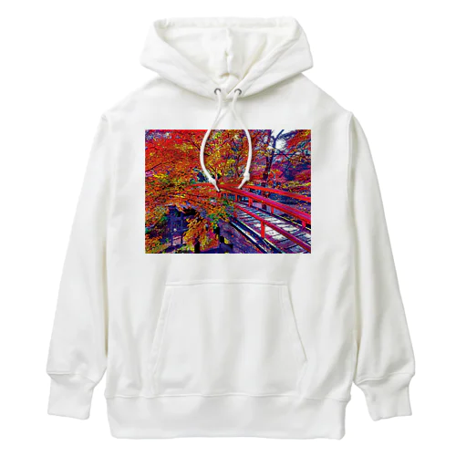 伊香保 河鹿橋の紅葉 Heavyweight Hoodie