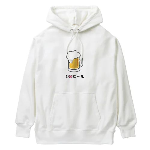 ユニークなビールのイラスト Heavyweight Hoodie