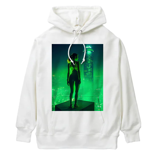 美女✕SF （緑） Heavyweight Hoodie