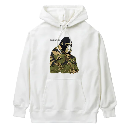 【BLUE NORTH】ミリタリーゴリラ Heavyweight Hoodie