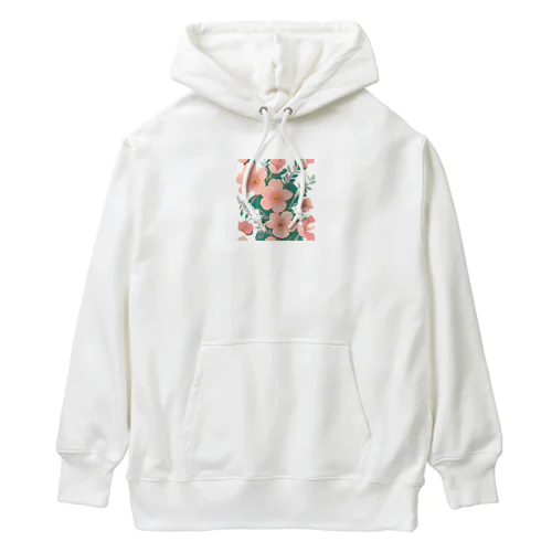 ピンク色の花 Heavyweight Hoodie