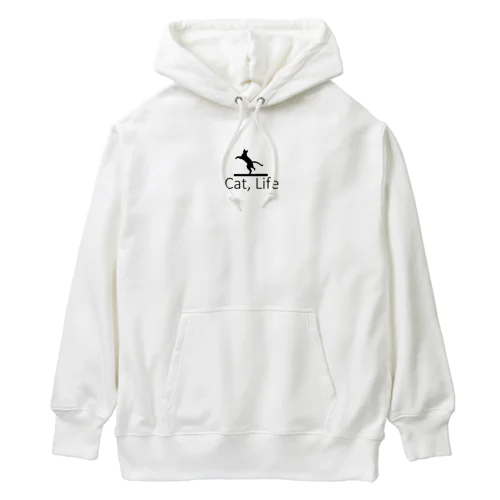 Cat, Life Heavyweight Hoodie