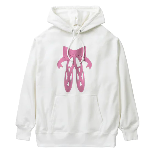 ピンクのバレエシューズ Heavyweight Hoodie