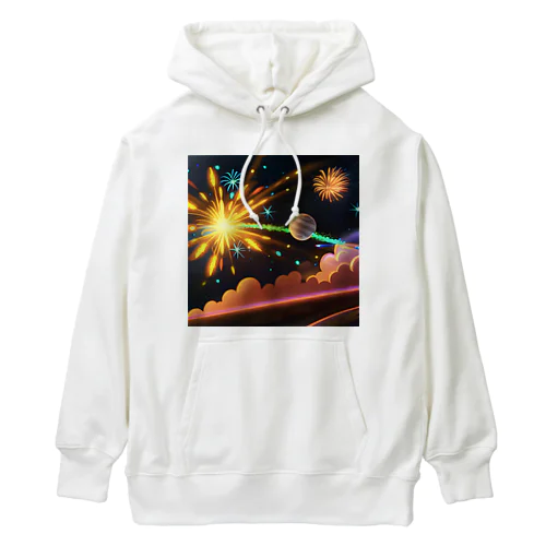 宇宙に咲く花火 Heavyweight Hoodie