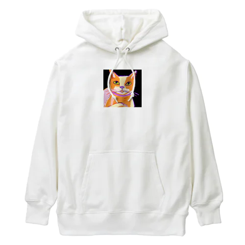 猫のイラストグッズ Heavyweight Hoodie