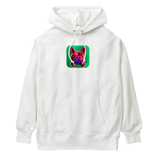 フレンチブルドッグのイラストグッズ Heavyweight Hoodie