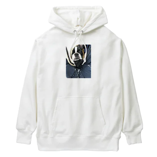 粉雪　ボストンテリアネロちゃん Heavyweight Hoodie