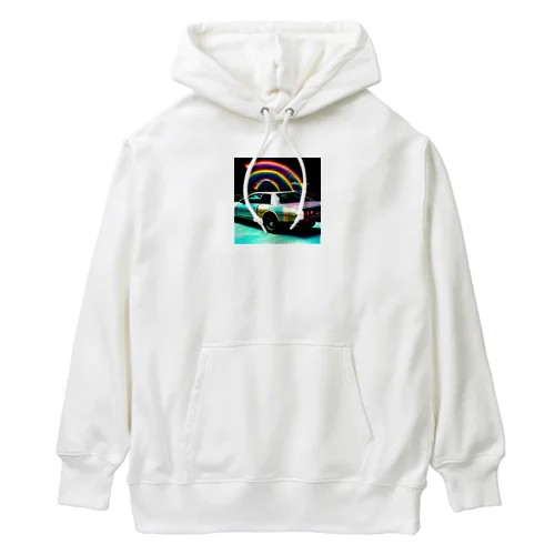 虹色の車 Heavyweight Hoodie