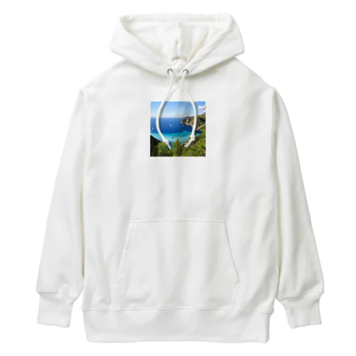 海辺で　ゆったり　バカンス Heavyweight Hoodie