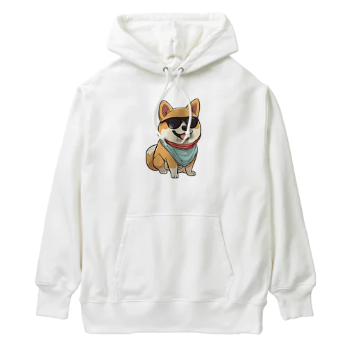 イカした柴犬 Heavyweight Hoodie