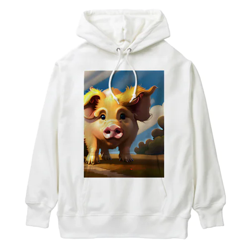 ちょっとイケてるブタ Heavyweight Hoodie