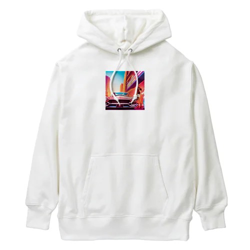 赤いアメ車 Heavyweight Hoodie