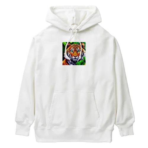 勇者ピクセルタイガー Heavyweight Hoodie