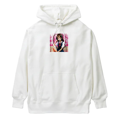 ✨明るい美少女シリーズ：スレンダー女子高生エディション✨ Heavyweight Hoodie