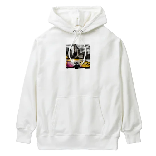 city on the skateboad Heavyweight Hoodie