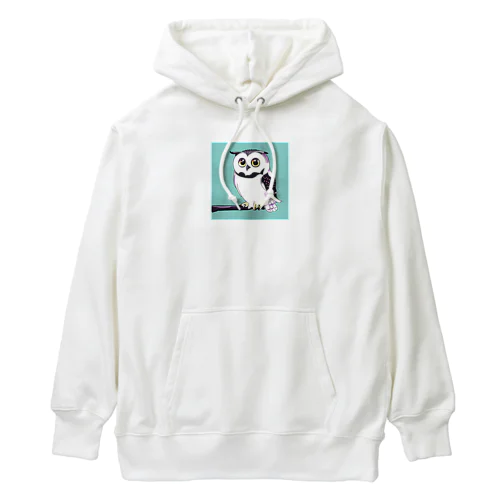 キュートなフクロウ Heavyweight Hoodie