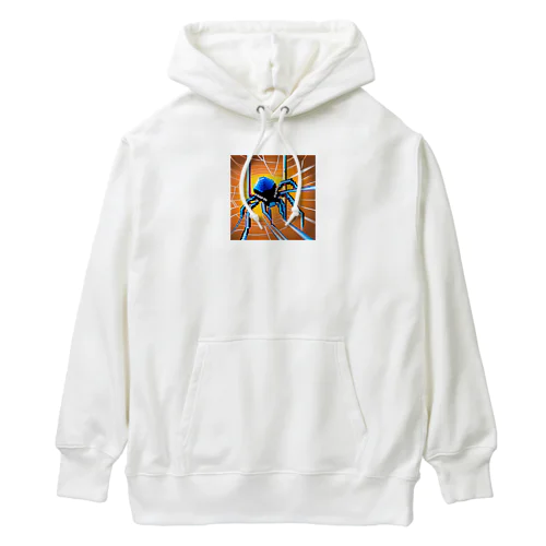 ドット絵　クモ　スパイダー　ピクセル画像 Heavyweight Hoodie