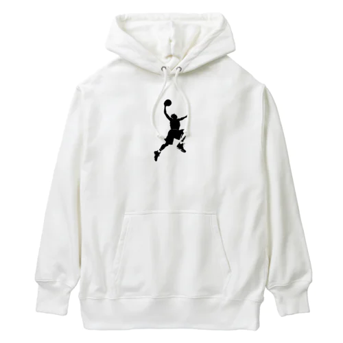 バスケットプレイヤーシルエット2 Heavyweight Hoodie