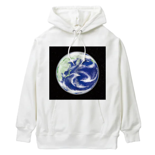 地球と星たち Heavyweight Hoodie