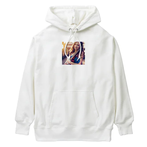 女性の微笑み Heavyweight Hoodie