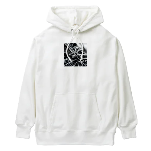 モノクロフラワー Heavyweight Hoodie