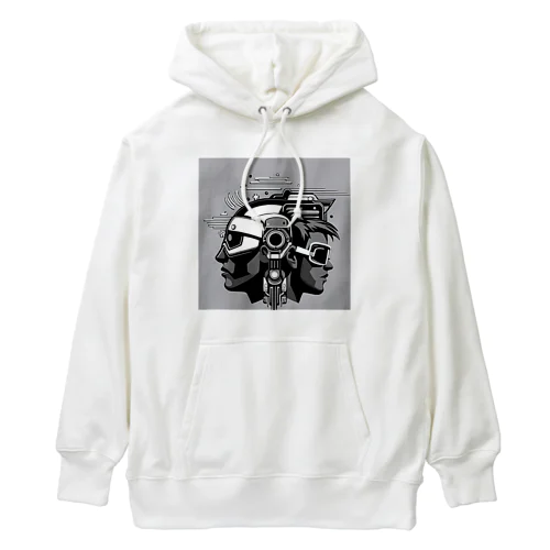 未来都市の孤独な戦士 Heavyweight Hoodie