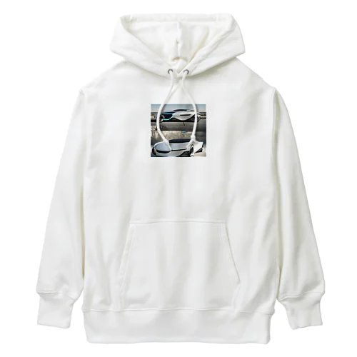 未来カーの写真風グッズ Heavyweight Hoodie