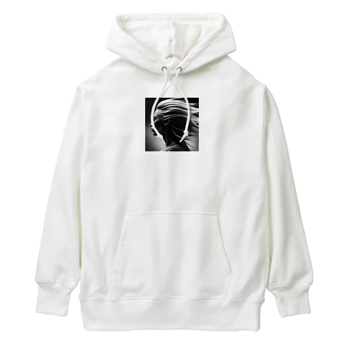 モノクロ風の詩　アジアンビューティー Heavyweight Hoodie