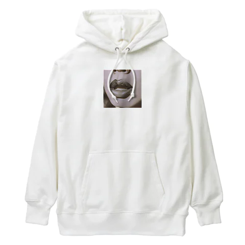 くちびるに目が釘付け Heavyweight Hoodie