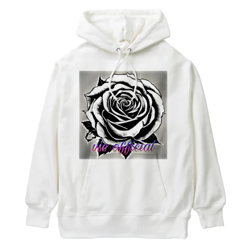 BLACK_rose Heavyweight Hoodie