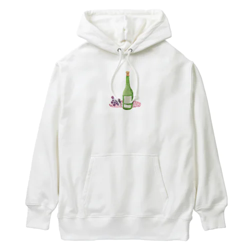 シンプルワインボトル Heavyweight Hoodie