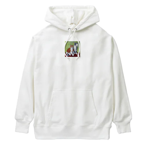 二匹の猫 Heavyweight Hoodie