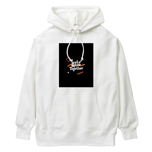 アブストラクトタイポグラフィ Tシャツ Heavyweight Hoodie