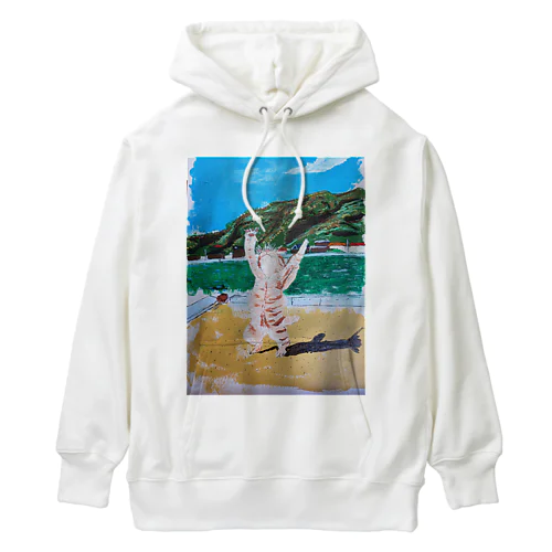 ネコの背伸び Heavyweight Hoodie