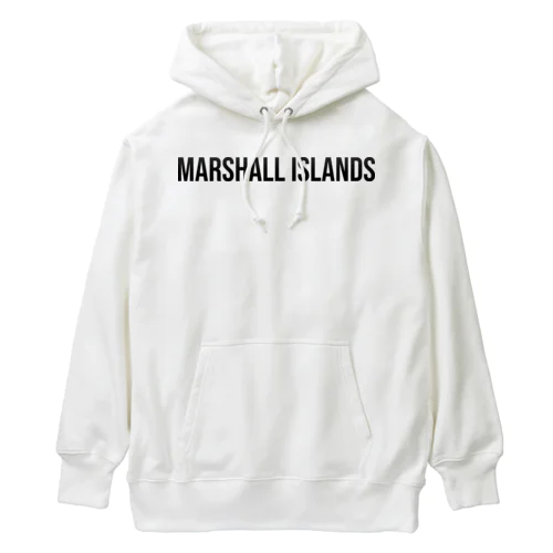 マーシャル諸島 ロゴブラック ヘビーウェイトパーカー