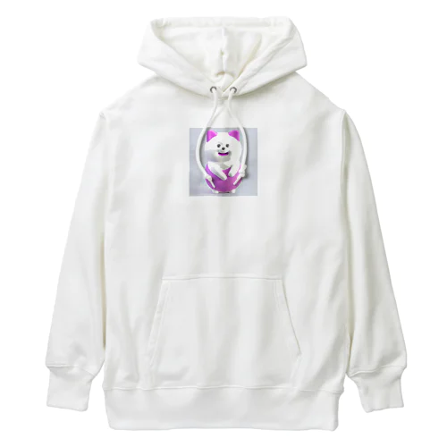 憎めない顔のポメラニアン Heavyweight Hoodie