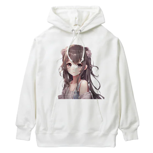 かわいい女の子イラストグッズ Heavyweight Hoodie