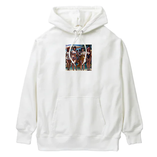 浜辺で撮った仲の良い4姉妹のプレミアムグッズ Heavyweight Hoodie