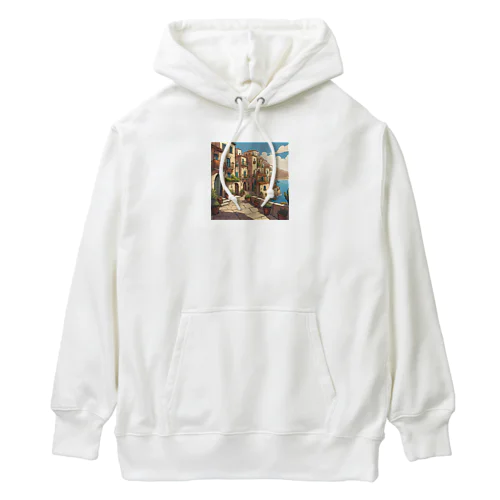 地中海の町並み Heavyweight Hoodie