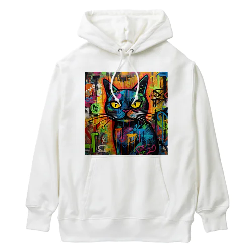 サイバーパンク猫 Heavyweight Hoodie